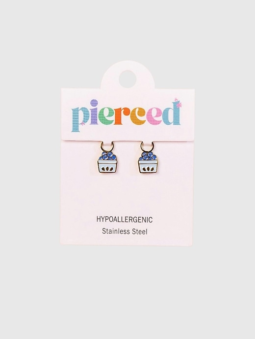 Image number 1 showing, Pierced Co Blueberry Charms for Huggie Earrings