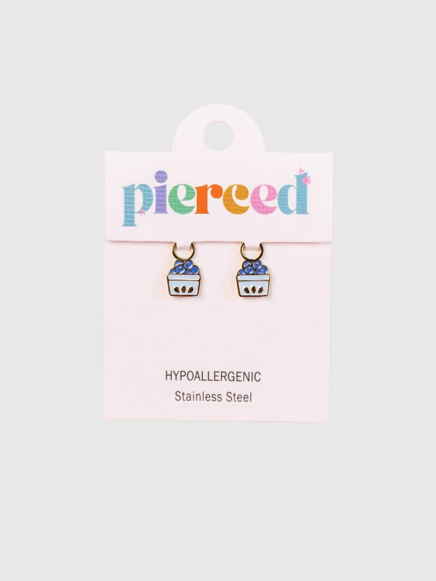 Pierced Co Blueberry Charms for Huggie Earrings