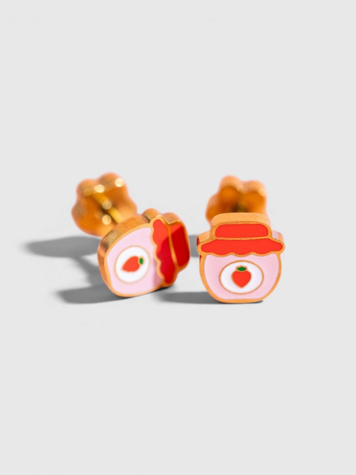 Gap Pierced Co Strawberry Jam Screwback Earrings — фото 2
