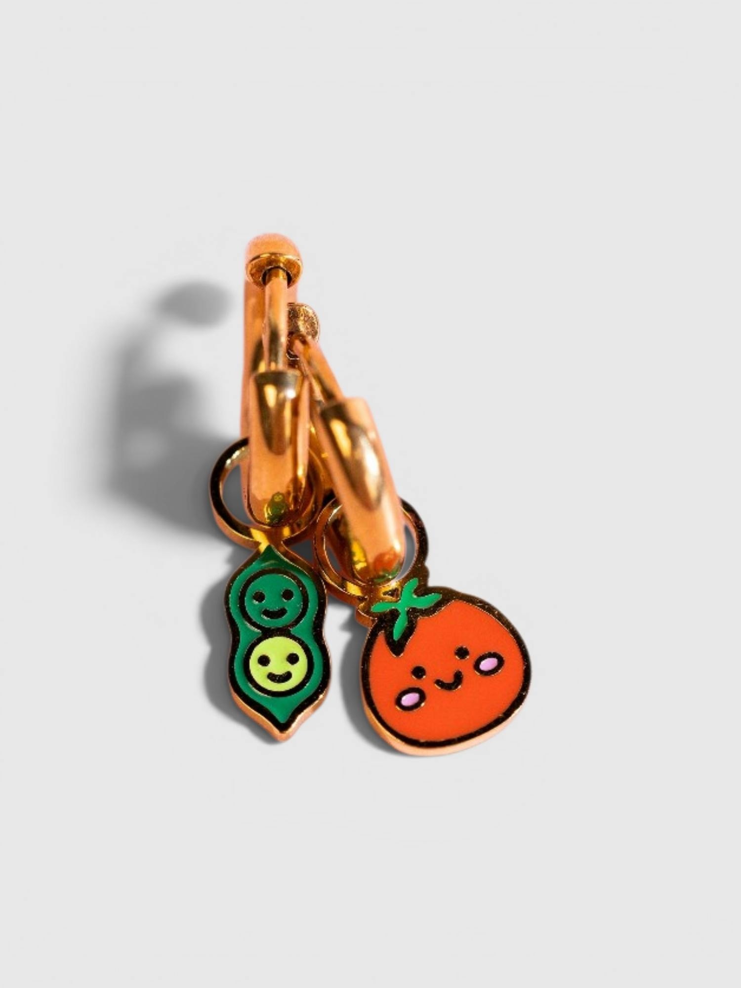 Gap Pierced Co Pea Pod / Tomato Charms for Huggie Earrings — фото 2