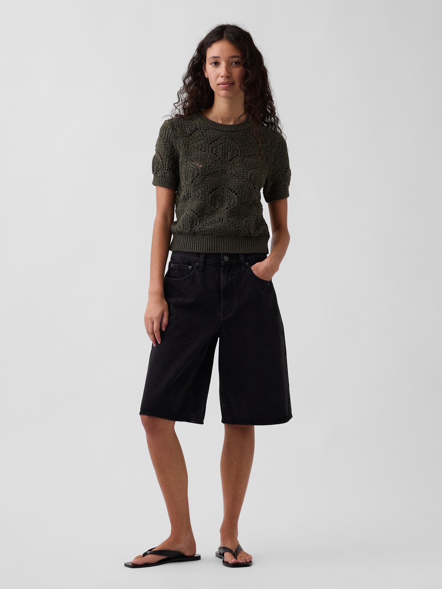 Женские свитеры Gap 100% Cotton Crochet Sweater — фото 2