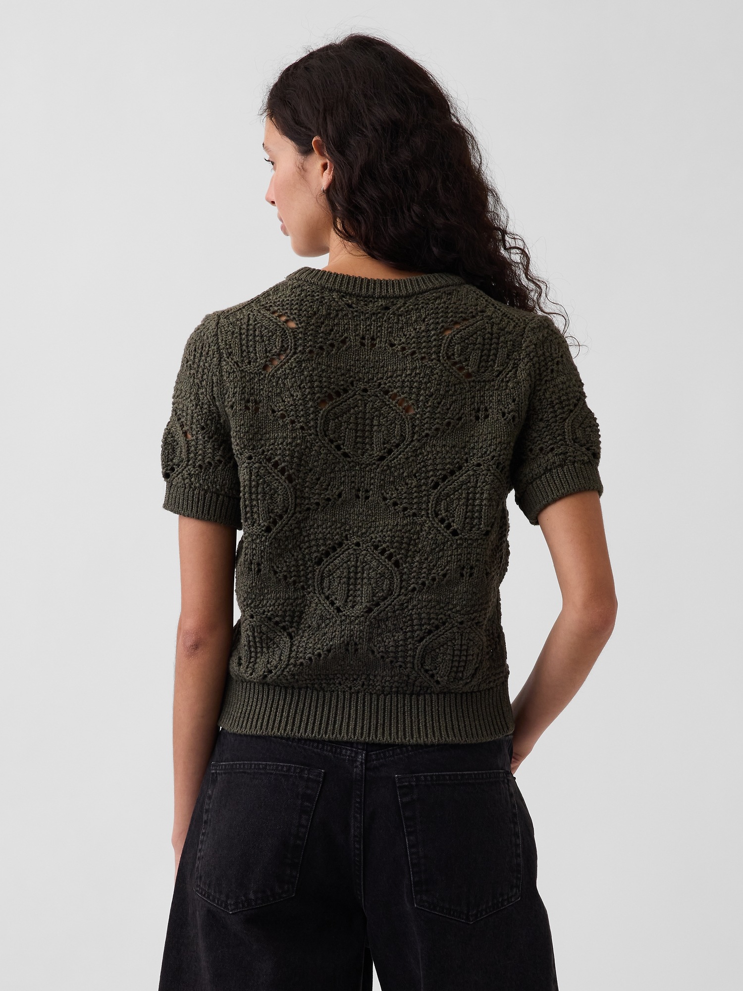 Женские свитеры Gap 100% Cotton Crochet Sweater — фото 3