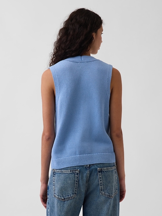 Image number 3 showing, 100% Cotton Pocket Sweater Vest