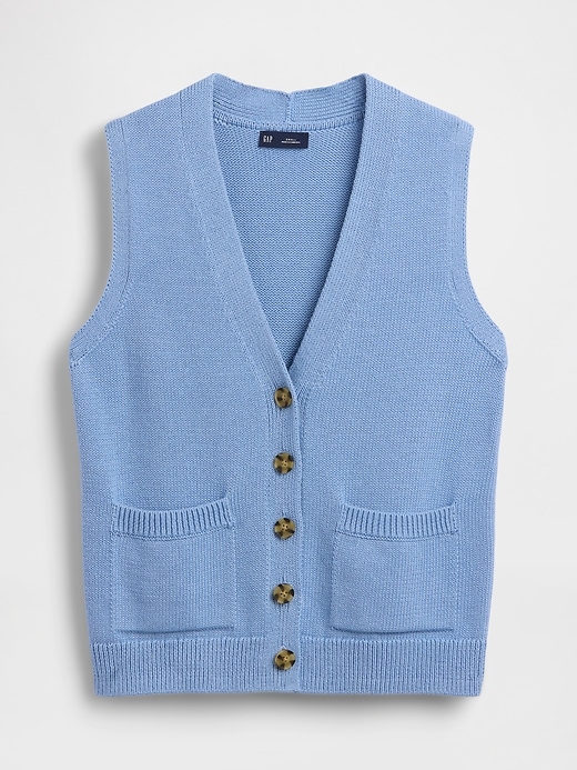 Image number 5 showing, 100% Cotton Pocket Sweater Vest
