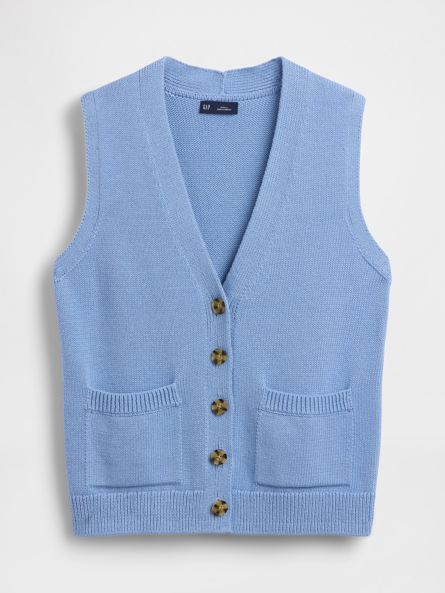 100% Cotton Pocket Sweater Vest