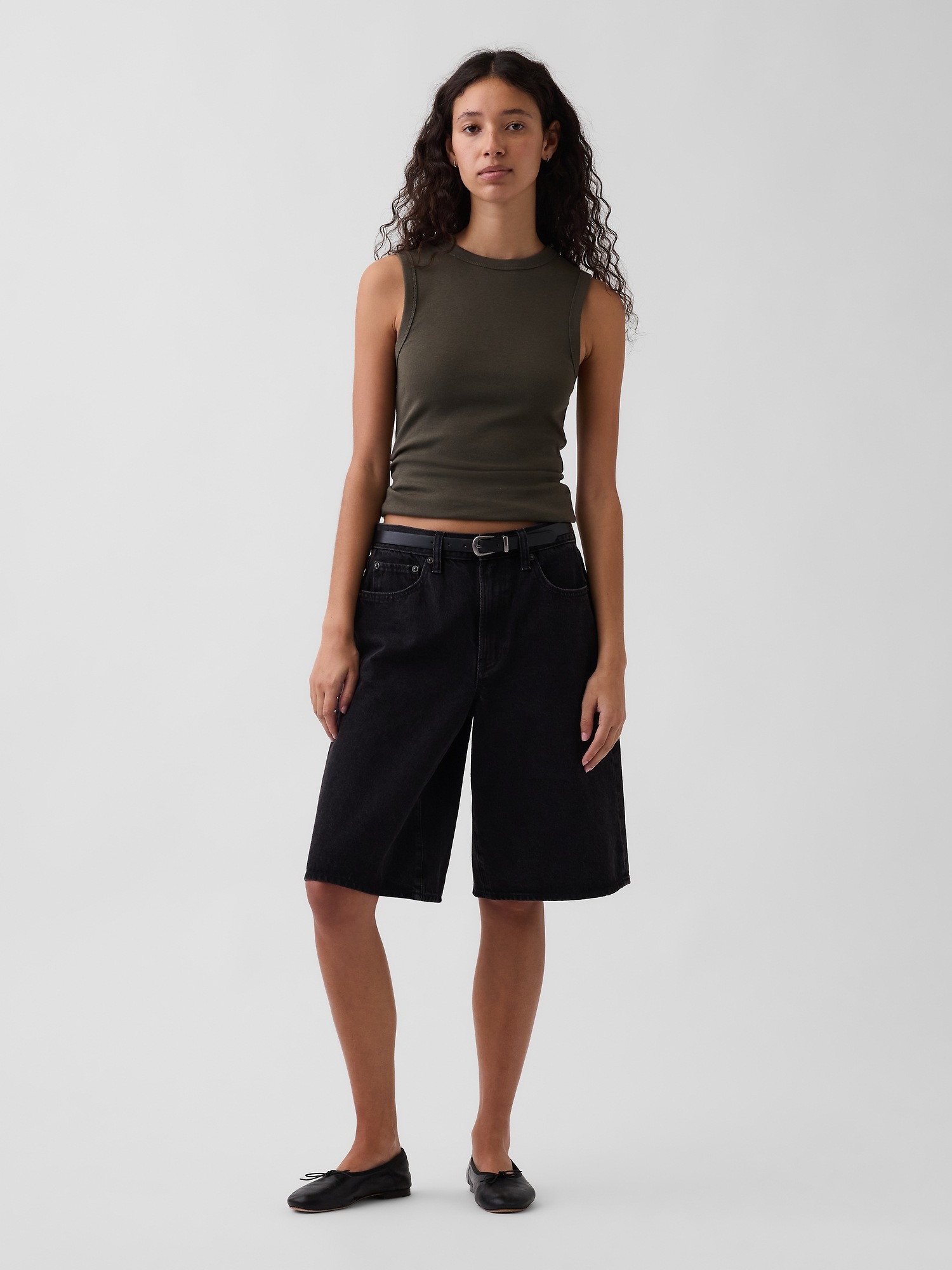 Женские топы Gap Modern Crewneck Tank Top — фото 2