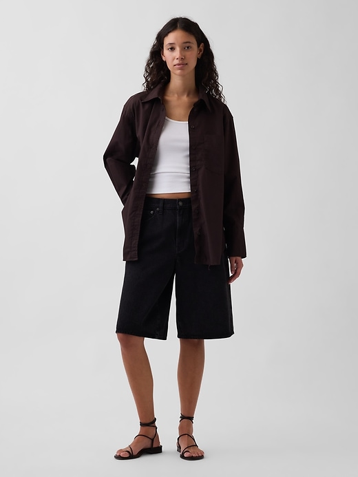 Image number 2 showing, Organic Cotton Poplin Big Shirt
