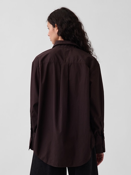 Image number 3 showing, Organic Cotton Poplin Big Shirt