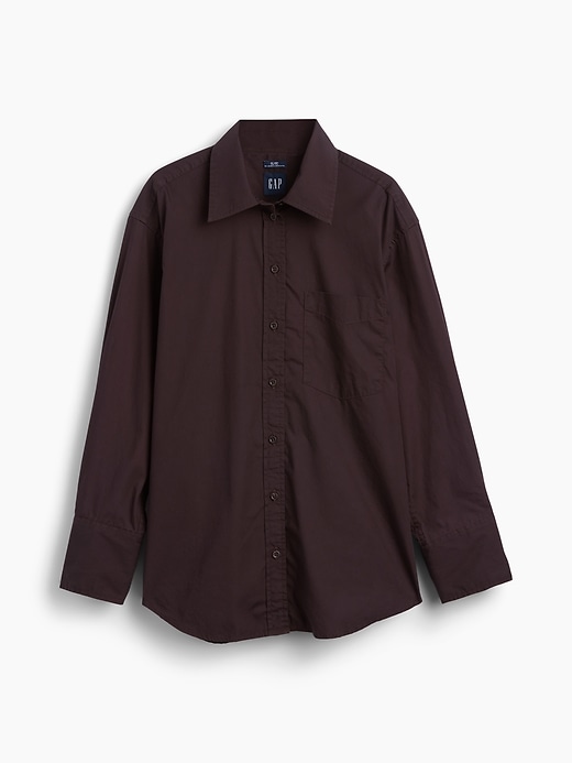 Image number 5 showing, Organic Cotton Poplin Big Shirt