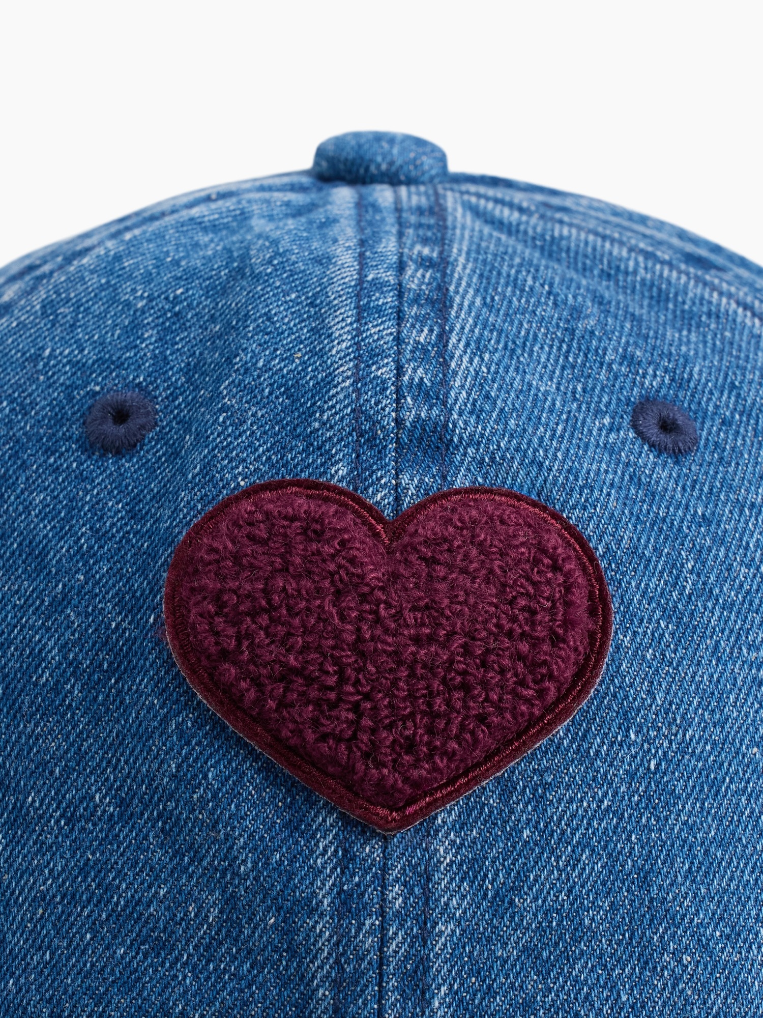 Детские кепки Gap Kids Terry Heart Denim — фото 3