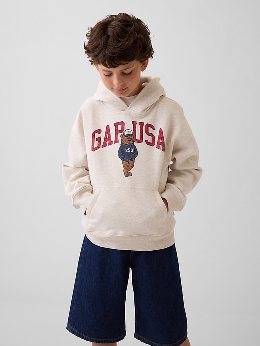 Image number 1 showing, Kids VintageSoft Relaxed Brannan Bear Logo Hoodie