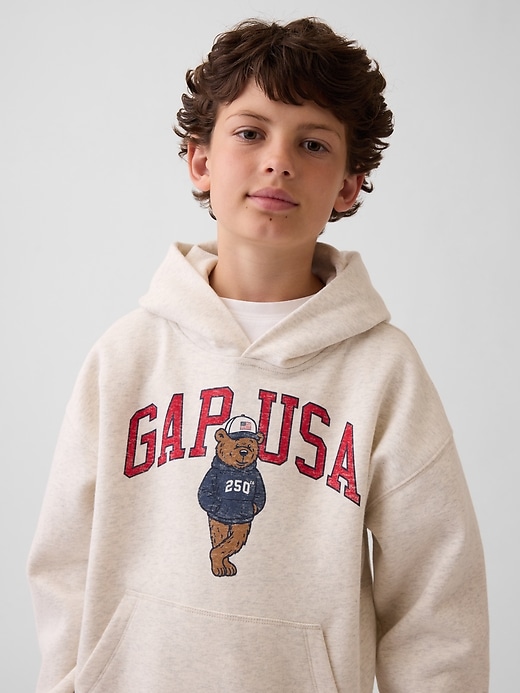Image number 5 showing, Kids VintageSoft Relaxed Brannan Bear Logo Hoodie