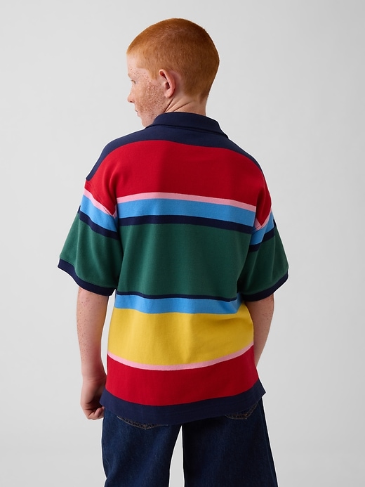 Image number 3 showing, Kids Relaxed Pique Polo Shirt