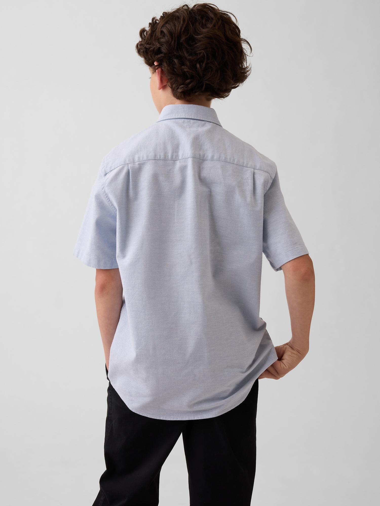 Детские рубашки Gap Kids Uniform Oxford Shirt — фото 3