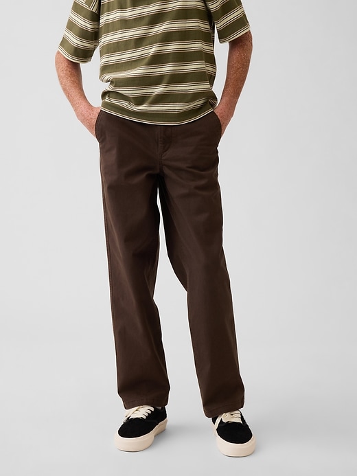 Image number 3 showing, Kids Modern Uniform Loose Khakis
