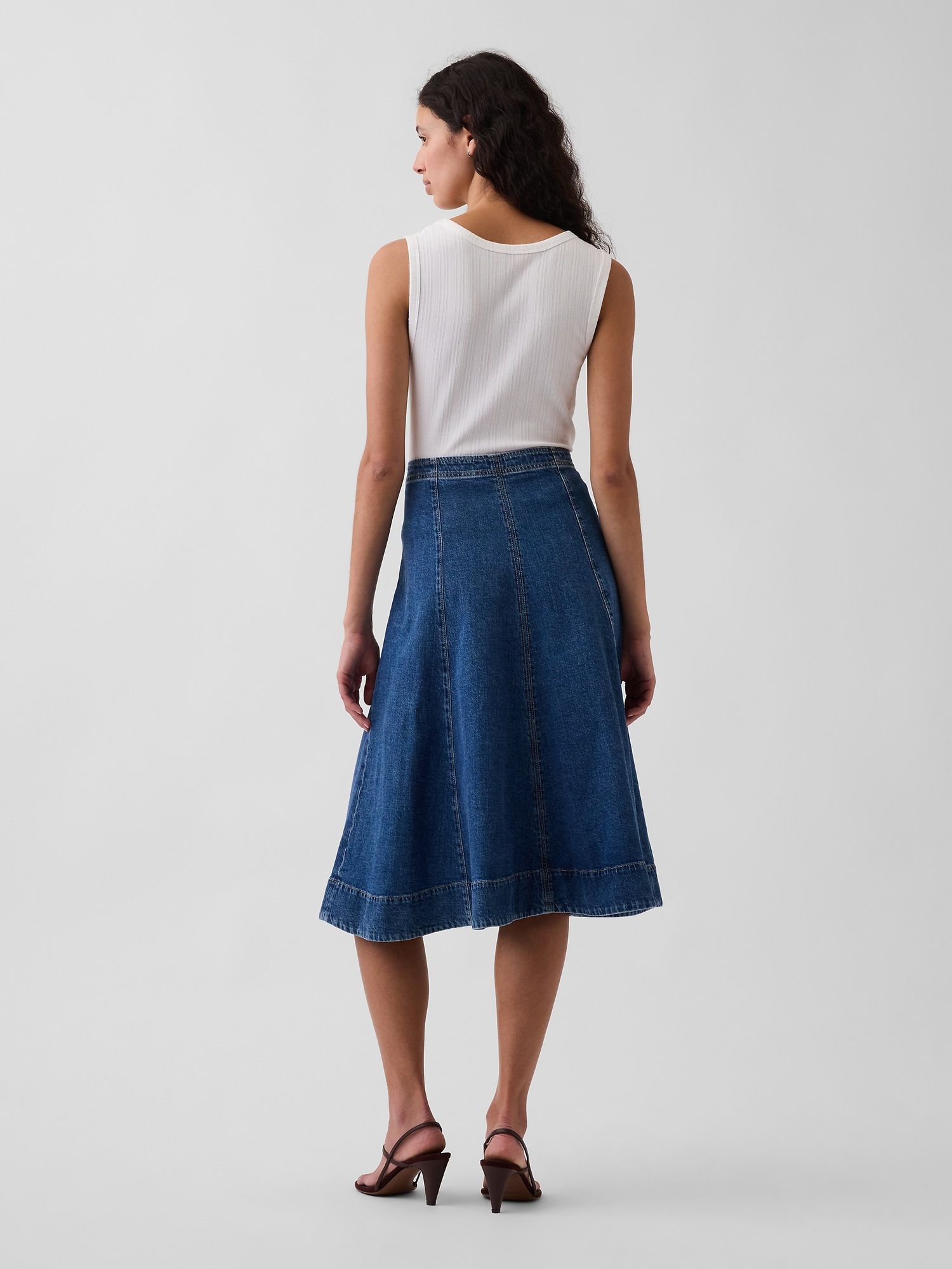 Gap Denim Midi Tulip Skirt — фото 2