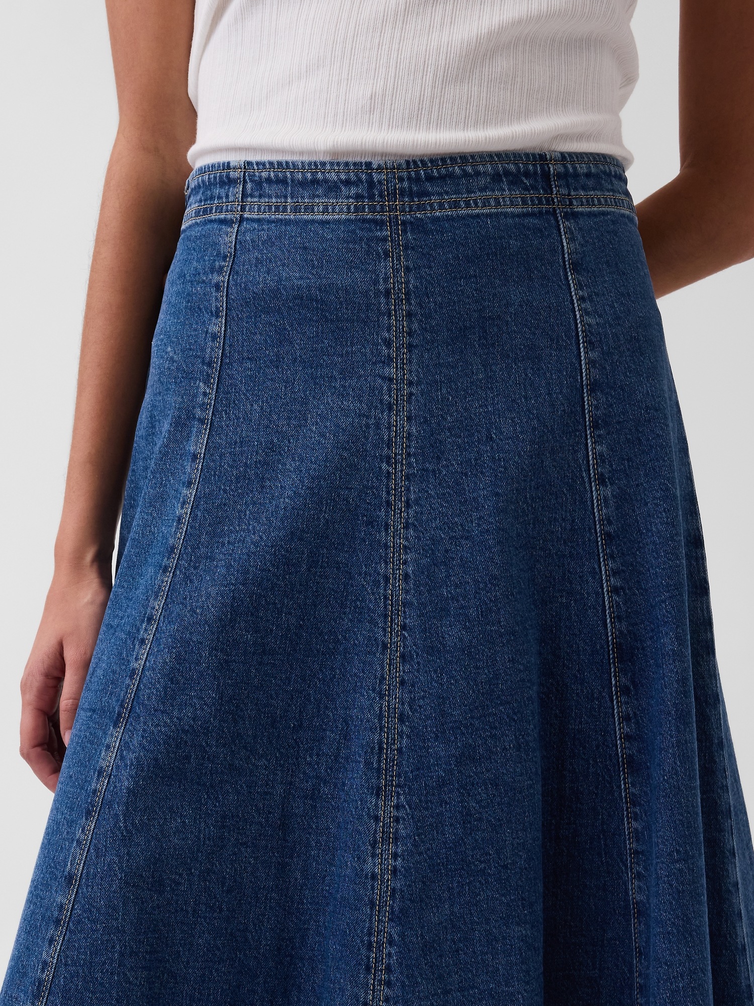 Gap Denim Midi Tulip Skirt — фото 4