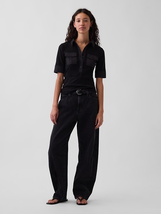 Image number 2 showing, Modern Elbow-Sleeve Utility T-Shirt