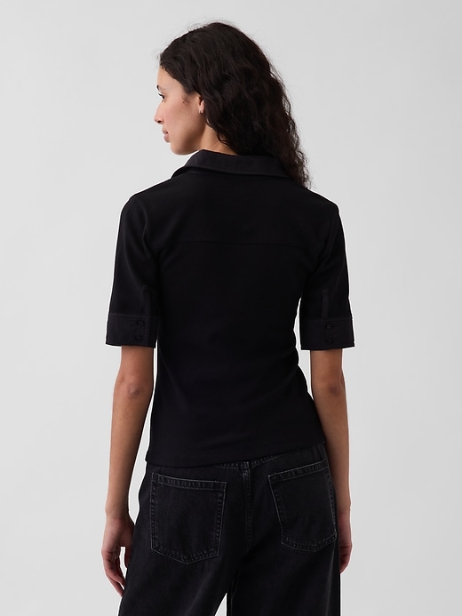 Image number 3 showing, Modern Elbow-Sleeve Utility T-Shirt