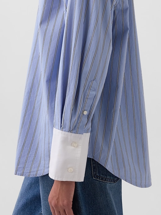Image number 4 showing, Organic Cotton Poplin Big Shirt