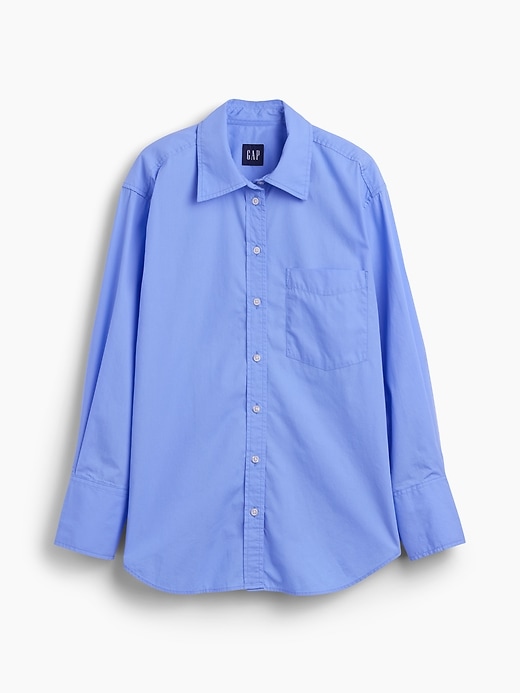 Image number 5 showing, Organic Cotton Poplin Big Shirt