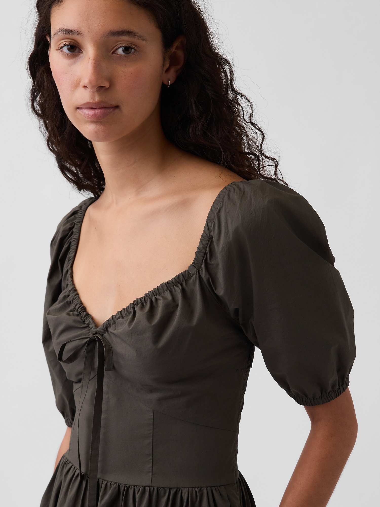 Женские платья Gap Puff-Sleeve Corset Maxi Dress — фото 3