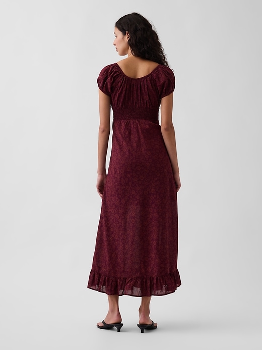 Image number 2 showing, V-Neck Ruffle Hem Maxi Dress