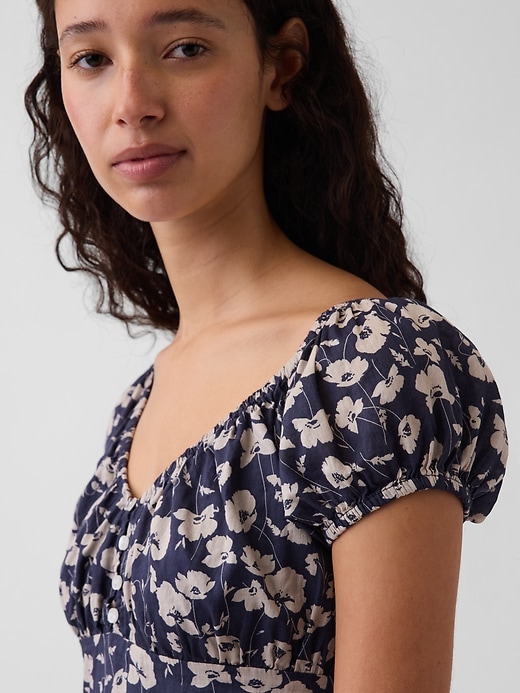 Image number 4 showing, V-Neck Ruffle Hem Maxi Dress