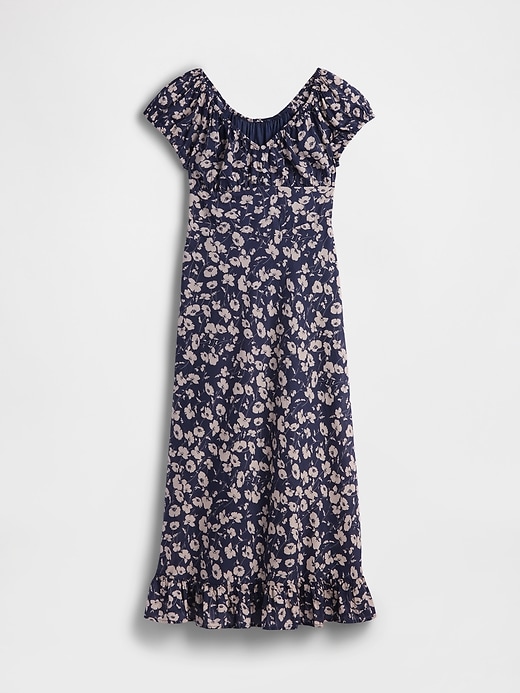 Image number 5 showing, V-Neck Ruffle Hem Maxi Dress