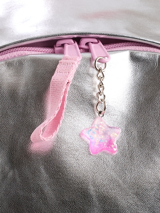 Image number 4 showing, Kids Metallic Charm Backpack