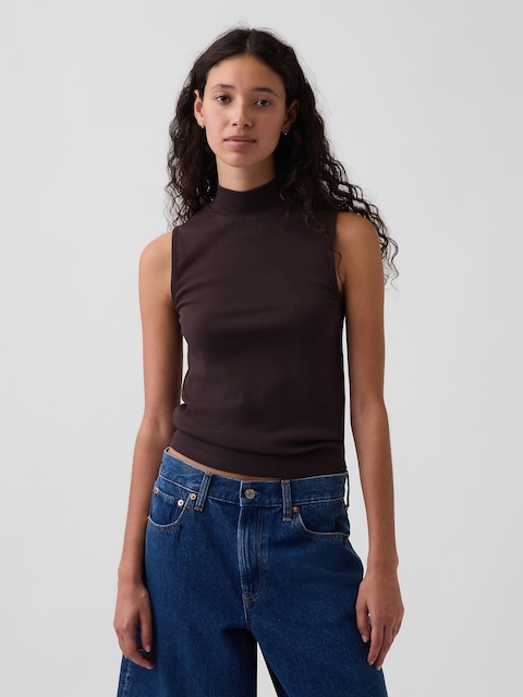 Modern Mockneck Tank Top