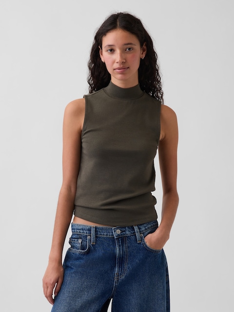 Modern Mockneck Tank Top