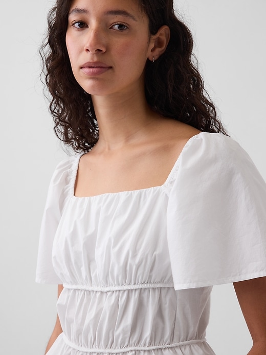 Image number 4 showing, Square-Neck Peplum Top