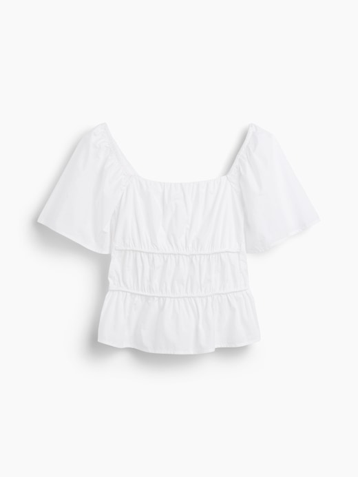 Image number 5 showing, Square-Neck Peplum Top
