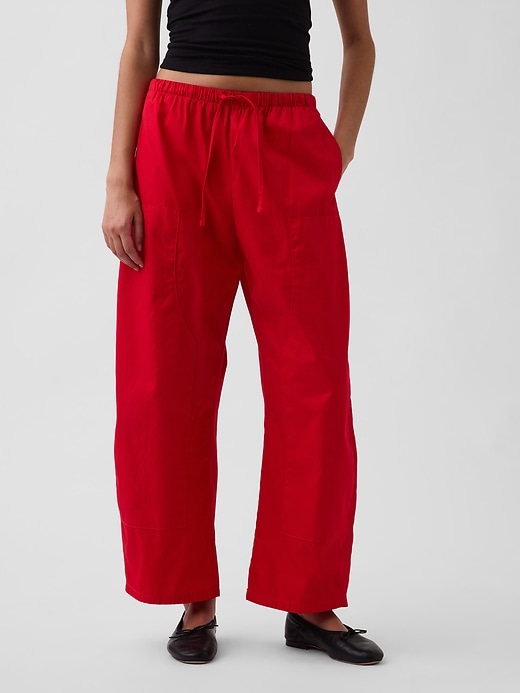 Image number 2 showing, Twill Easy Double-Knee Barrel Pants