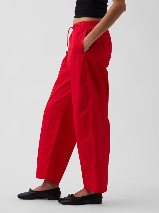Image number 3 showing, Twill Easy Double-Knee Barrel Pants