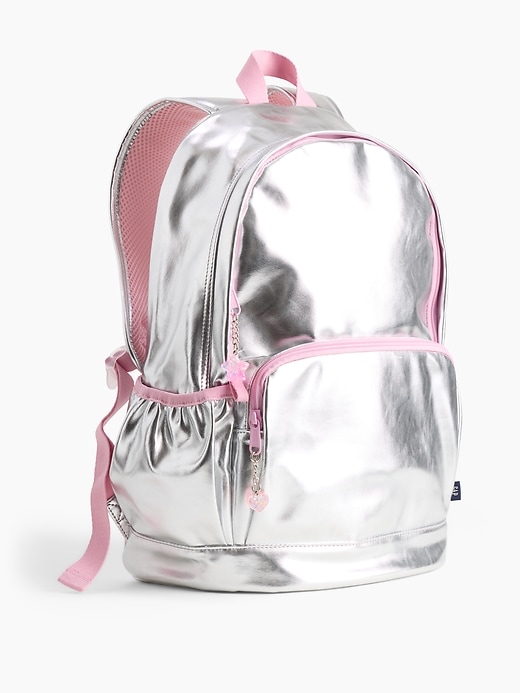 Image number 2 showing, Kids Metallic Charm Backpack