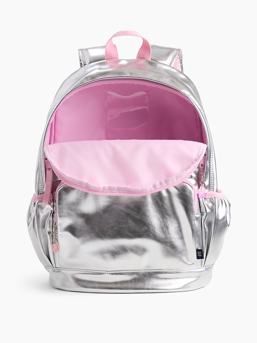 Image number 3 showing, Kids Metallic Charm Backpack