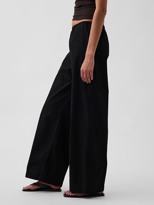 Image number 3 showing, Mid Rise Relaxed Easy Wide-Leg Pants