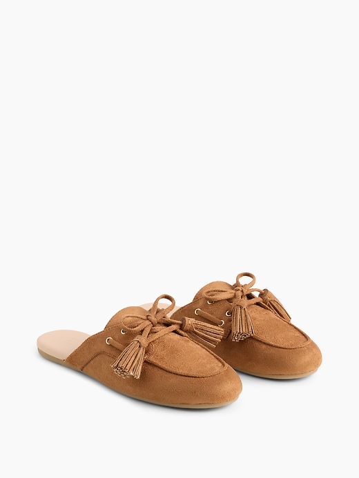 Image number 2 showing, Vegan Suede Tassel Moc Mules