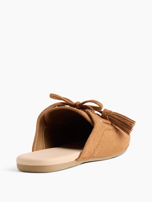 Image number 3 showing, Vegan Suede Tassel Moc Mules
