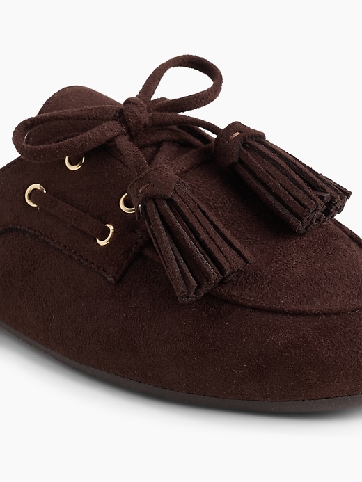 Image number 3 showing, Vegan Suede Tassel Moc Mules