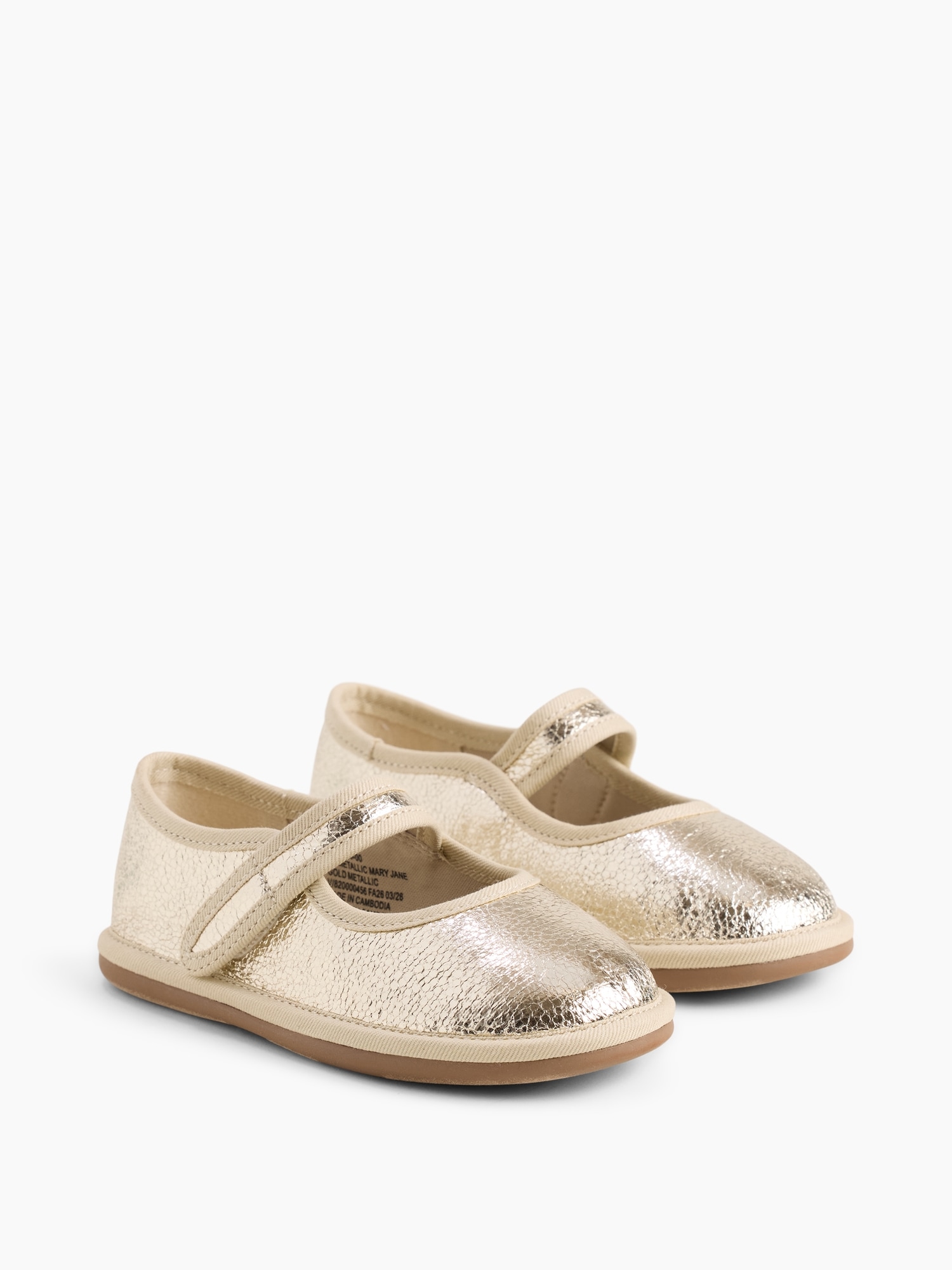 Toddler Metallic Mary Jane Flats