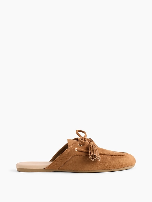 Image number 1 showing, Vegan Suede Tassel Moc Mules