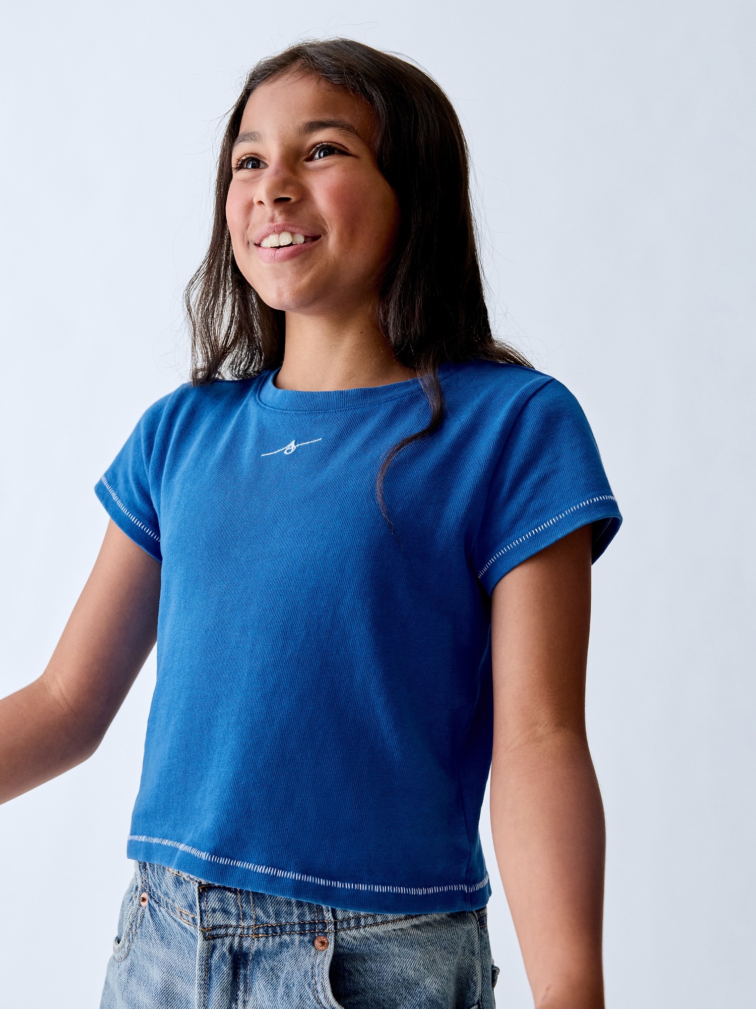 Детские футболки Gap Get Blue Kids Graphic T-Shirt — фото 6