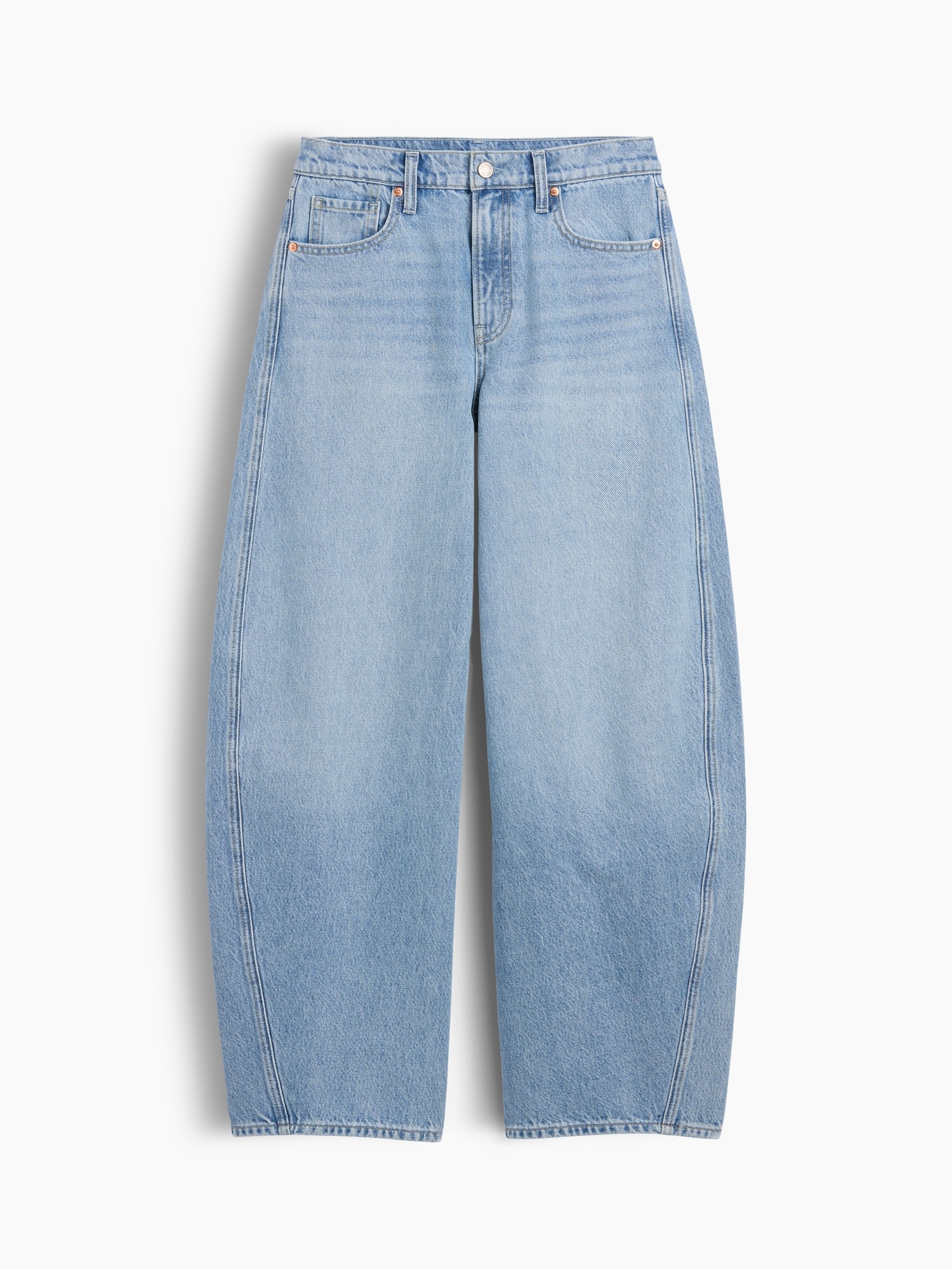 Женские джинсы Gap Mid Rise Baggy Taper Jeans — фото 6