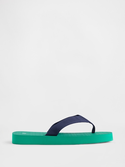 Canvas Platform Flip Flops