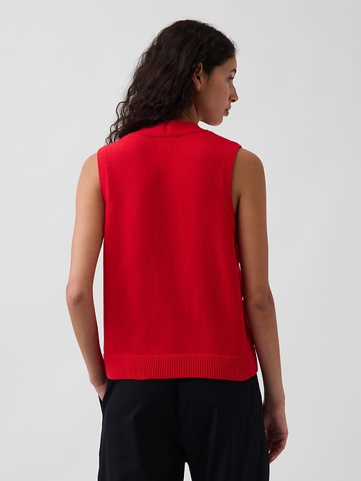 Image number 3 showing, 100% Cotton Pocket Sweater Vest