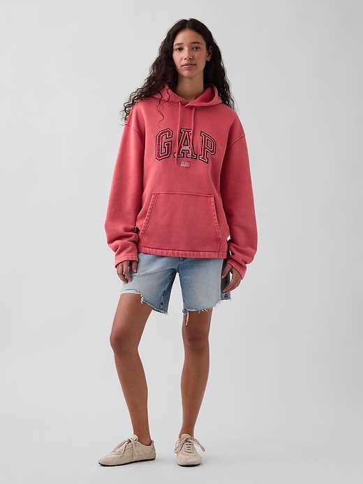 Image number 6 showing, VintageSoft Oversized Americana Logo Hoodie