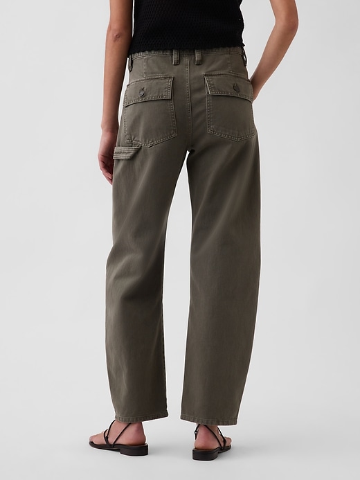 Image number 4 showing, Mid Rise Slim Barrel Utility Pants